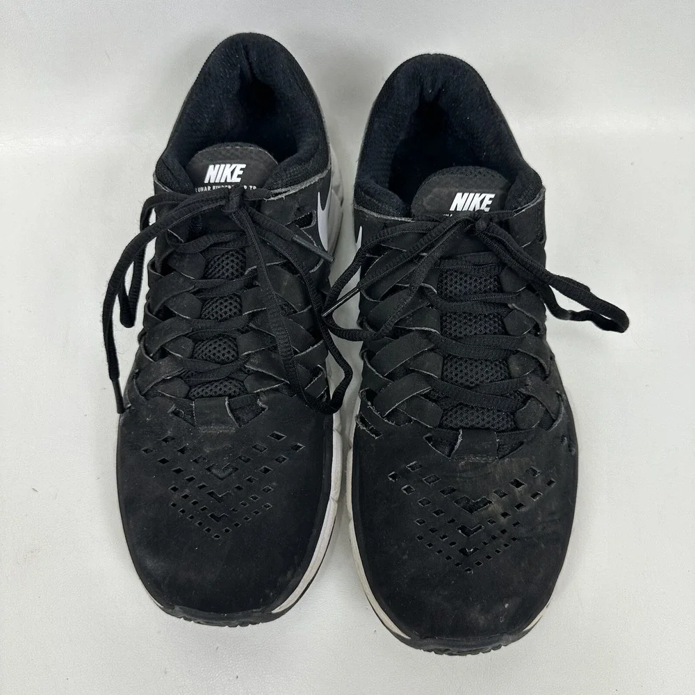 Nike Lunar Fingertrap TR Mens Training Shoes Size 8 Black/White 898066‎ 001